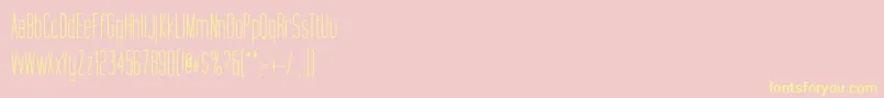 DarkoftheMoon Regular Font – Yellow Fonts on Pink Background