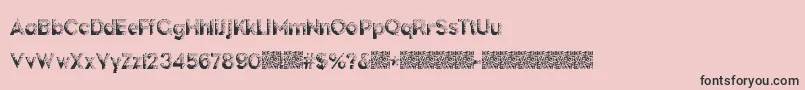 DarkPapers-Schriftart – Schwarze Schriften auf rosa Hintergrund