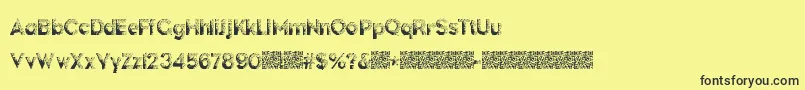 Шрифт DarkPapers – чёрные шрифты на жёлтом фоне