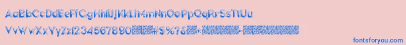 DarkPapers Font – Blue Fonts on Pink Background