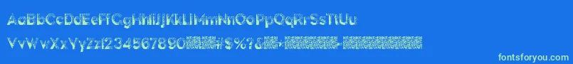 DarkPapers Font – Green Fonts on Blue Background