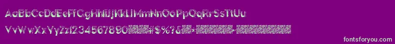 DarkPapers Font – Green Fonts on Purple Background