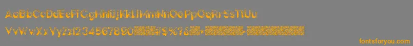 DarkPapers-Schriftart – Orangefarbene Schriften auf grauem Hintergrund