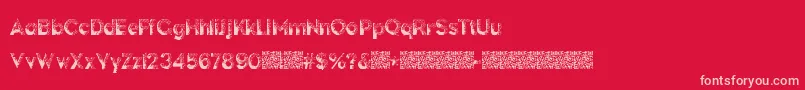 DarkPapers Font – Pink Fonts on Red Background