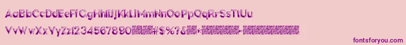 DarkPapers-Schriftart – Violette Schriften auf rosa Hintergrund