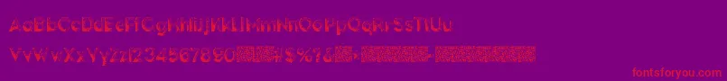 Шрифт DarkPapers – красные шрифты на фиолетовом фоне