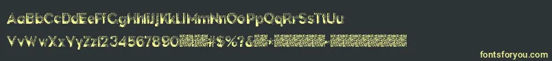 DarkPapers Font – Yellow Fonts on Black Background