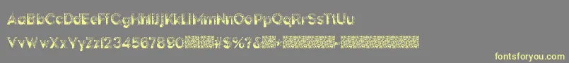 DarkPapers Font – Yellow Fonts on Gray Background