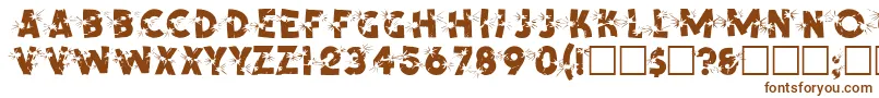 SpencerRegular Font – Brown Fonts on White Background