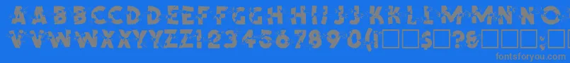 Шрифт SpencerRegular – серые шрифты на синем фоне