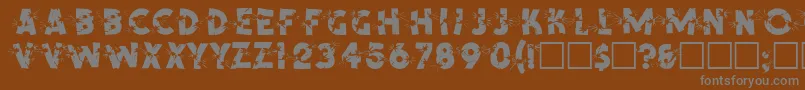 Шрифт SpencerRegular – серые шрифты на коричневом фоне