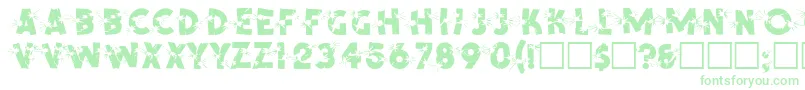 SpencerRegular Font – Green Fonts on White Background