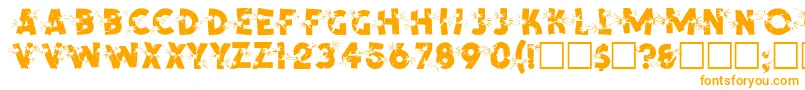 Шрифт SpencerRegular – оранжевые шрифты