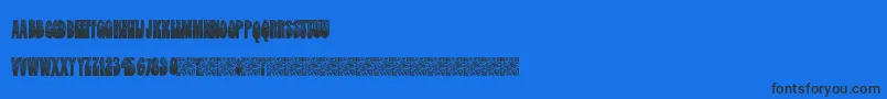 フォントDarkStarz – 黒い文字の青い背景