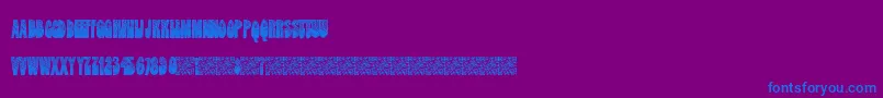 フォントDarkStarz – 紫色の背景に青い文字