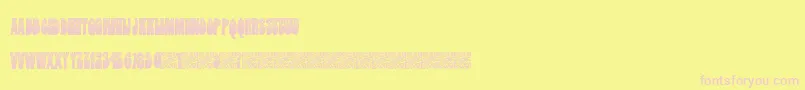 DarkStarz Font – Pink Fonts on Yellow Background
