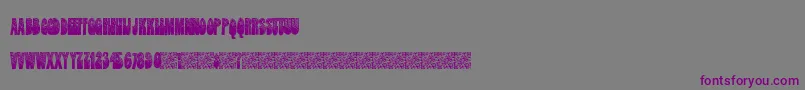 DarkStarz-fontti – violetit fontit harmaalla taustalla