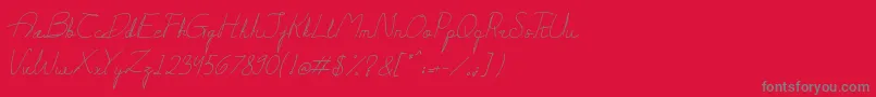 Шрифт Darling – серые шрифты на красном фоне