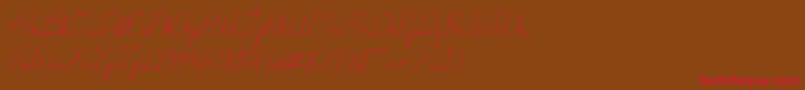 Darling Font – Red Fonts on Brown Background