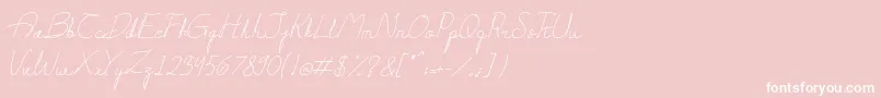 Darling-Schriftart – Weiße Schriften auf rosa Hintergrund