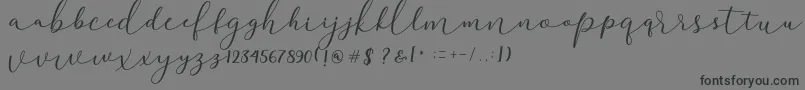 Darloune Font – Black Fonts on Gray Background
