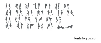 Darrians Sexy Silhouettes 3 Font