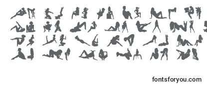 Darrians Sexy Silhouettes 4 Font