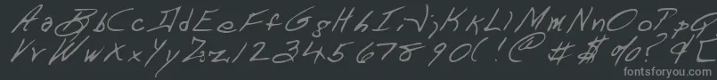 フォントDART     – 黒い背景に灰色の文字