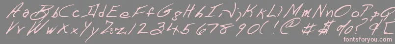 DART    -Schriftart – Rosa Schriften auf grauem Hintergrund