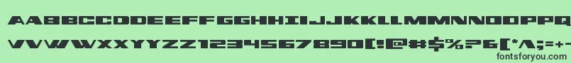 dassault Font – Black Fonts on Green Background