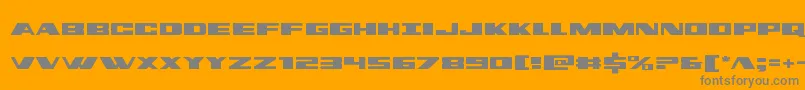 dassault Font – Gray Fonts on Orange Background