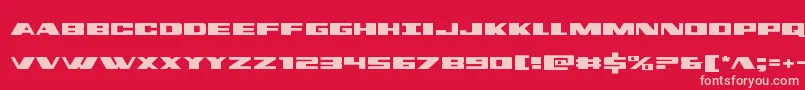dassault Font – Pink Fonts on Red Background