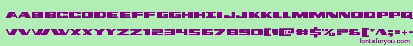 dassault Font – Purple Fonts on Green Background