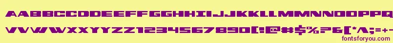 dassault Font – Purple Fonts on Yellow Background