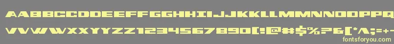 dassault Font – Yellow Fonts on Gray Background