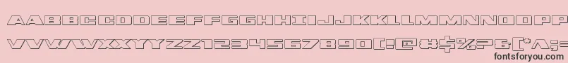dassault3d Font – Black Fonts on Pink Background