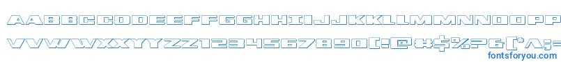 dassault3d Font – Blue Fonts on White Background