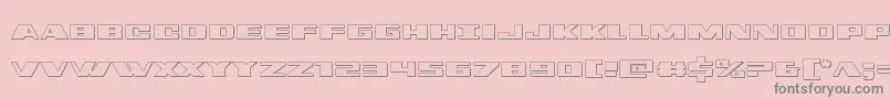 dassault3d Font – Gray Fonts on Pink Background