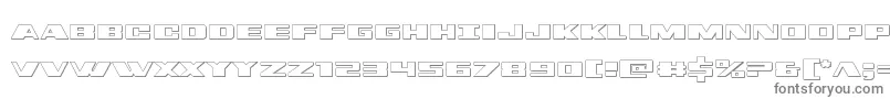dassault3d-fontti – harmaat kirjasimet valkoisella taustalla