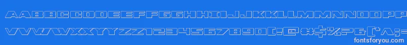dassault3d Font – Pink Fonts on Blue Background