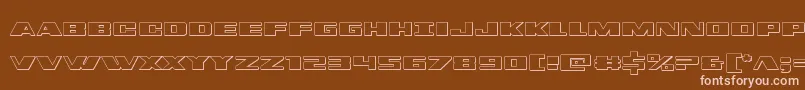 dassault3d Font – Pink Fonts on Brown Background
