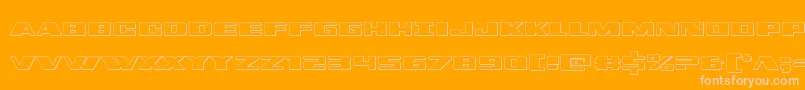 dassault3d Font – Pink Fonts on Orange Background