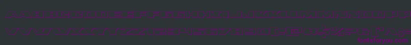 dassault3d Font – Purple Fonts on Black Background