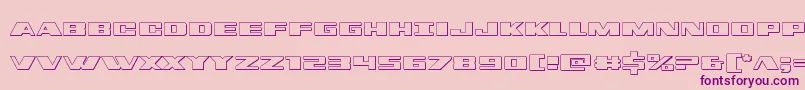 dassault3d Font – Purple Fonts on Pink Background