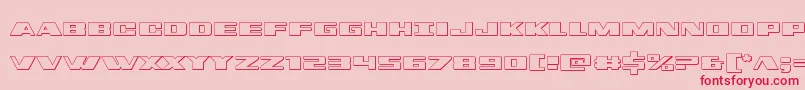 dassault3d Font – Red Fonts on Pink Background