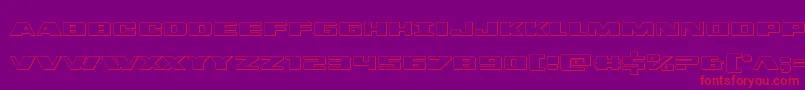 dassault3d Font – Red Fonts on Purple Background