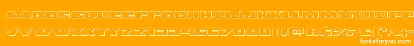 dassault3d Font – White Fonts on Orange Background
