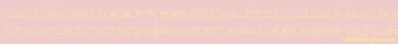 dassault3d Font – Yellow Fonts on Pink Background