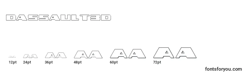 Размеры шрифта Dassault3d (124535)