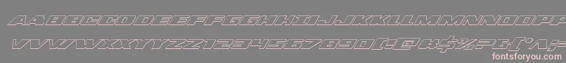 dassault3dital Font – Pink Fonts on Gray Background